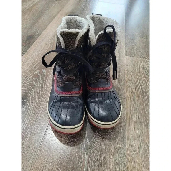 Sorel Tivoli Herringbone‎ Waterproof Winter Snow Duck Boots size 6.5 #5 - Picture 4 of 8